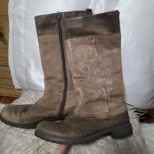 Clark's/ Neeve Ella Gore Tex Brown Leather Tall Boots